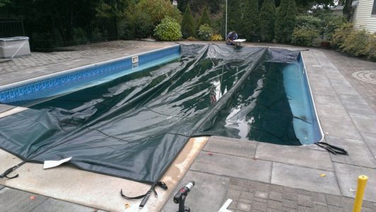 Custom-fit pool safety cover